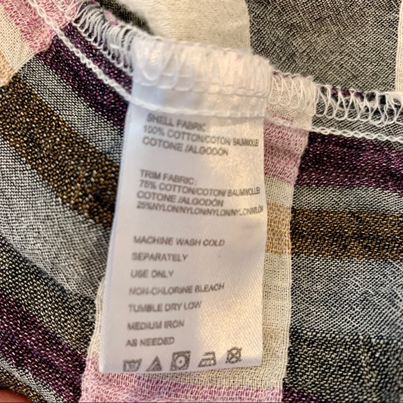 Anthropology Isabella Sinclair Plaid Lace Shirt - Picture 8 of 8